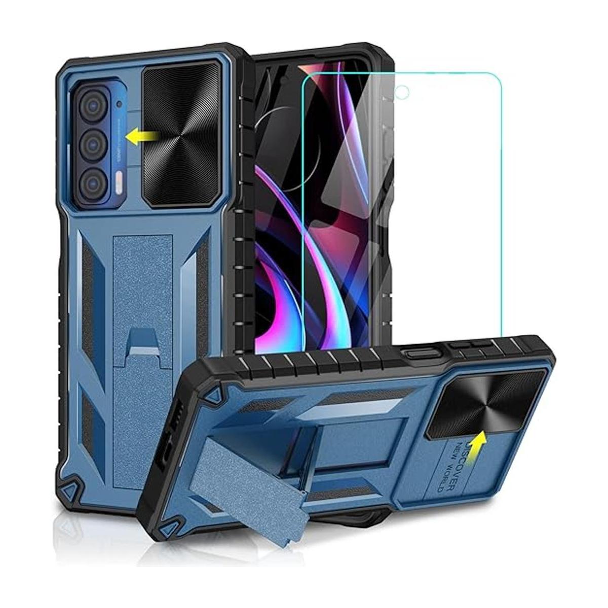 Funda para Motorola Moto Edge 2021 con protector de