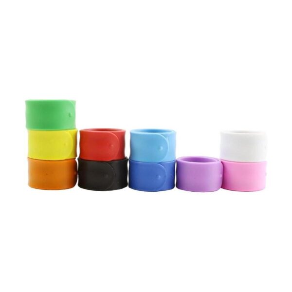 WTSHOP 20 pulseras de silicona arcoíris suaves y seguras_4