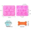 Paquete de 2 moldes de silicona para cachorros patas de_3