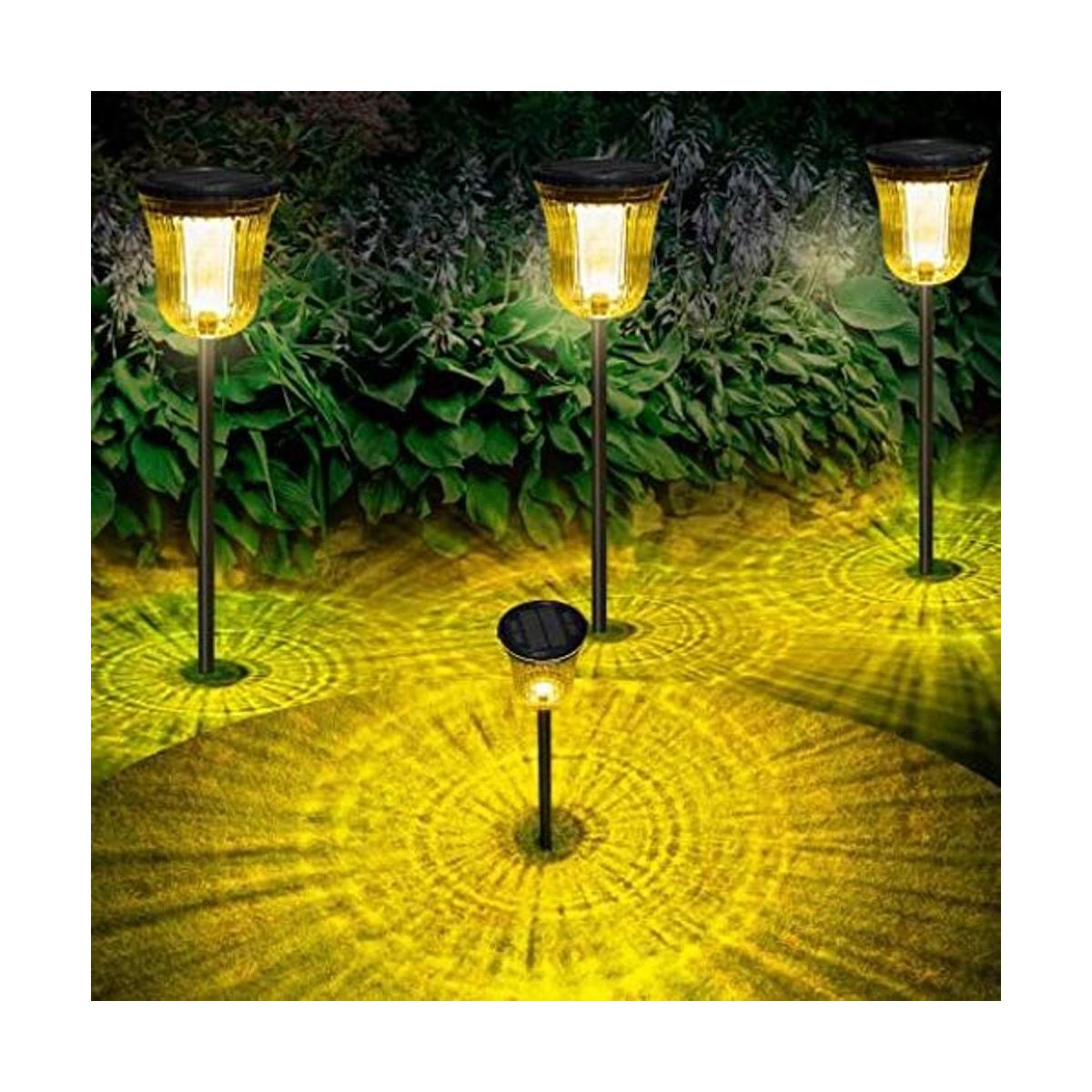 WTGEGF Luces solares para caminos al aire libre