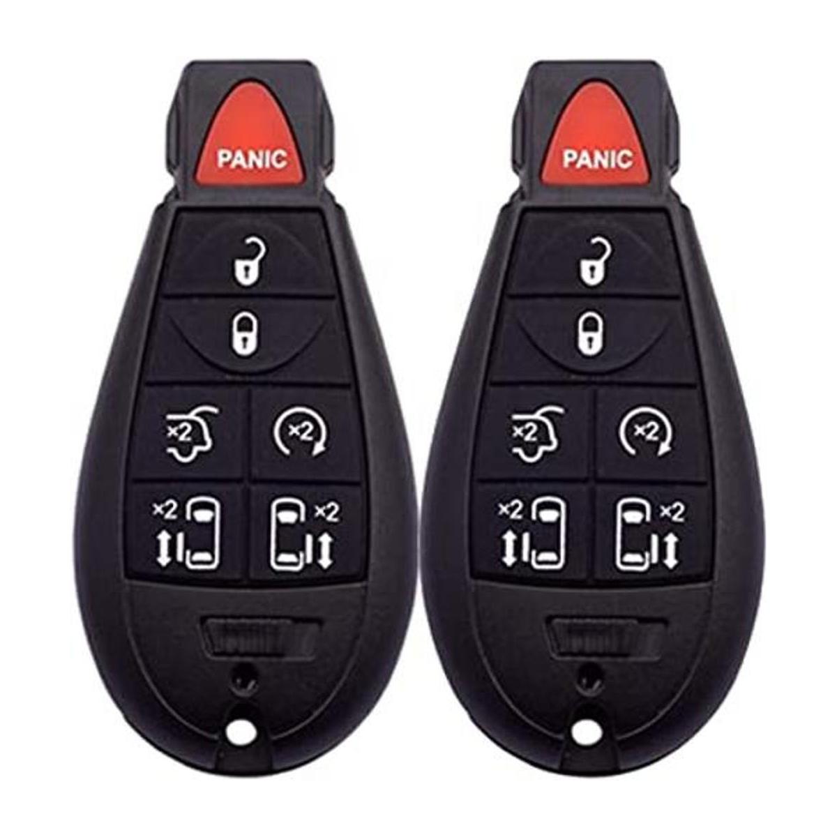 Llavero de 7 botones compatible con Chrysler Town and