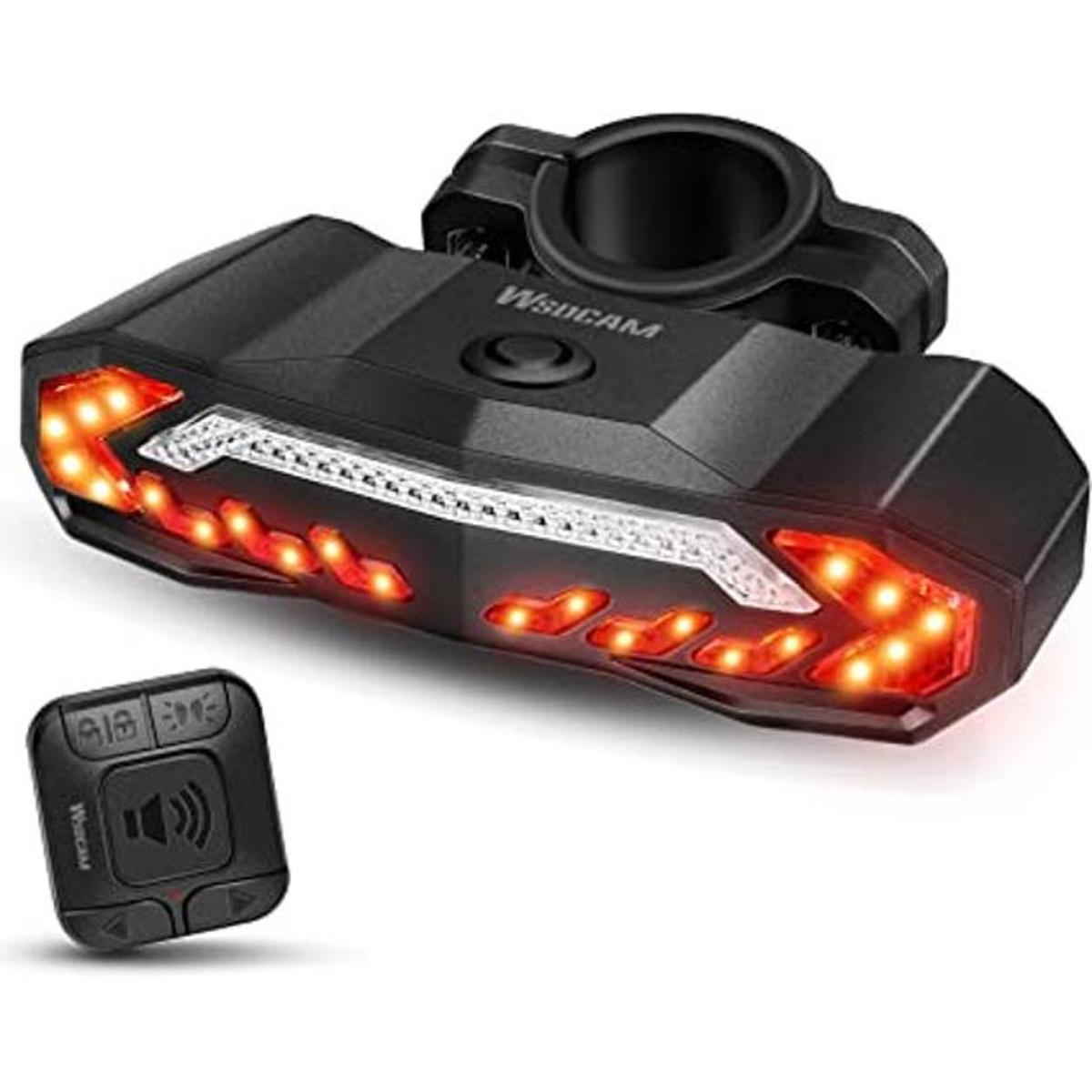 WSDCAM Luz trasera inteligente para bicicleta con