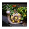 WSgift Figura de caracol de resina para jardín funciona_2