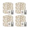 WSgift Paquete de 4 luces LED de 33 pies 100 luces LED