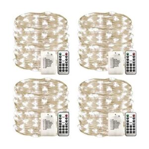 WSgift Paquete de 4 luces LED de 33 pies 100 luces LED