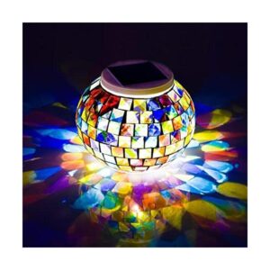 WSgift Bolas de mosaico de vidrio que cambian de color_1
