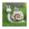 WSgift Figura de caracol de resina para jardín funciona_1