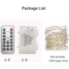 WSgift Paquete de 4 luces LED de 33 pies 100 luces LED