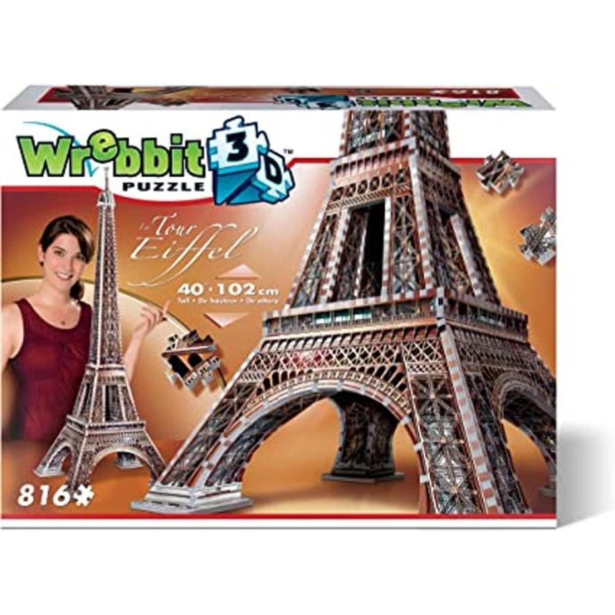 WREBBIT 3D Rompecabezas estándar de la Torre Eiffel