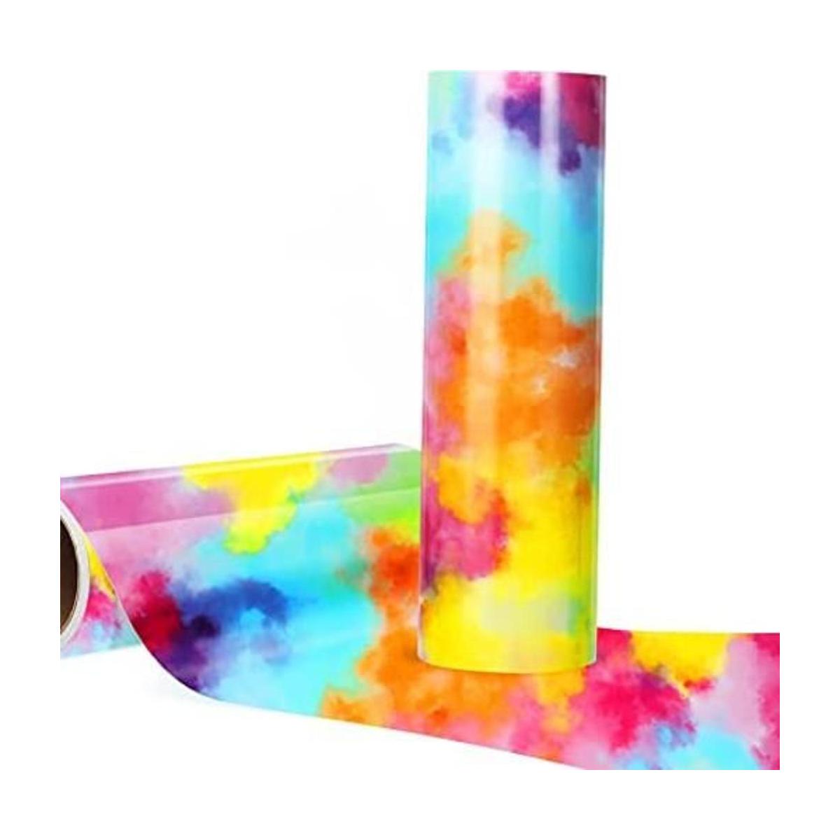 Vinilo termotransferible HTV Rainbow Watercolor Amarillo