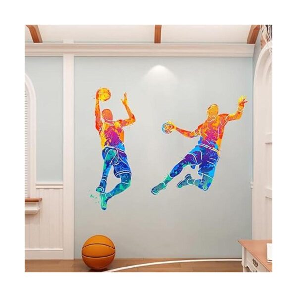 WOYINIS Calcomanías de pared para jugador de baloncesto de