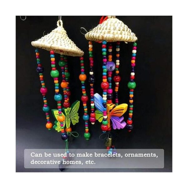 WOWOSS 1000 cuentas redondas de madera de colores