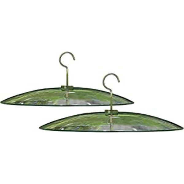 Paquete de 2 deflectores de ardilla de vidrio transparente