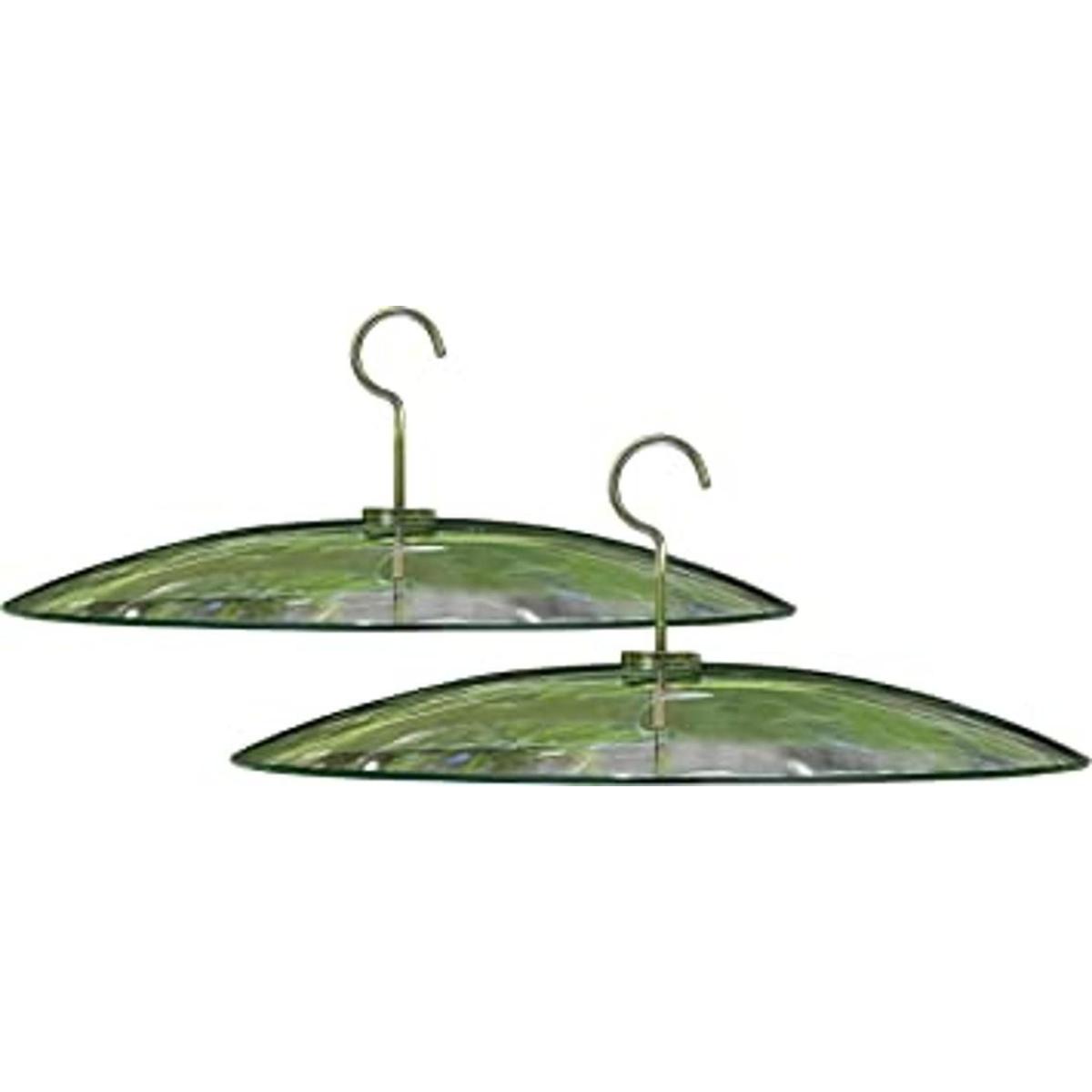 Paquete de 2 deflectores de ardilla de vidrio transparente