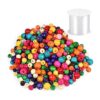 WOWOSS 1000 cuentas redondas de madera de colores