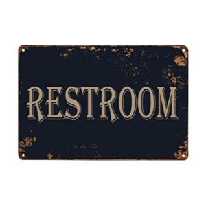 WOSTOD Letrero de metal vintage para puerta de baño para_1