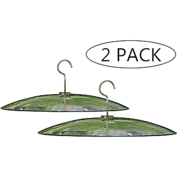 Paquete de 2 deflectores de ardilla de vidrio transparente
