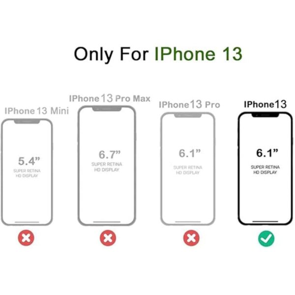 WORLDMOM Funda para iPhone 13 con función atril de anillo_3