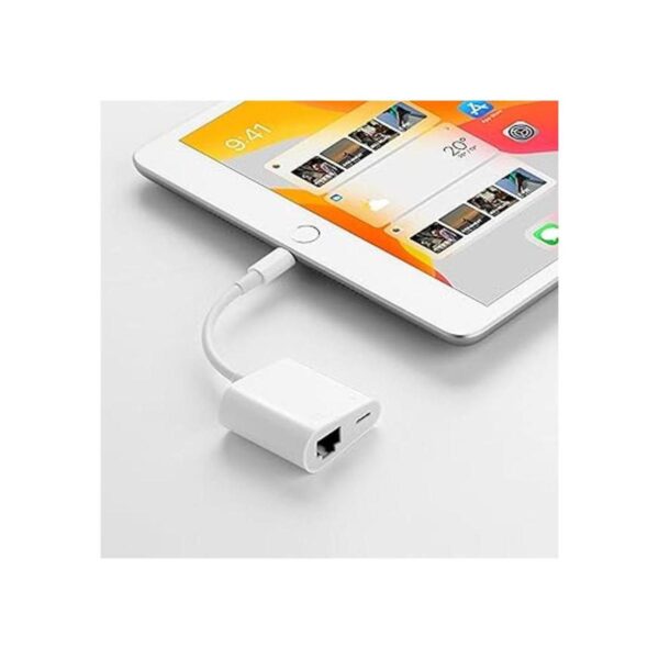 Adaptador de red LAN Ethernet Lightning a RJ45 con puerto_5