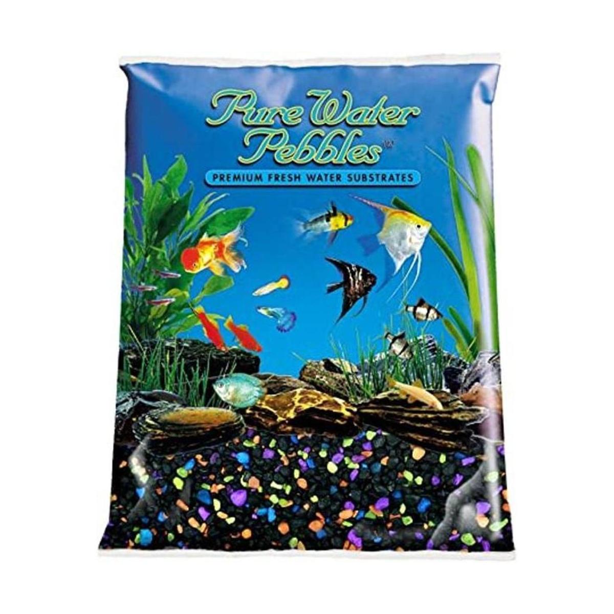 Pure Water Pebbles Grava para acuario 5 libras Lasernite