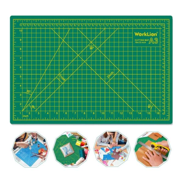 WORKLION Tapete de corte de PVC autocurativo de 12 x 18_1