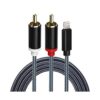 Adaptador auxiliar de audio de cable Lightning a RCA_1