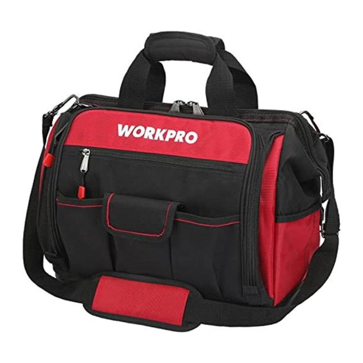 WORKPRO Bolsa de herramientas de boca ancha superior de 16