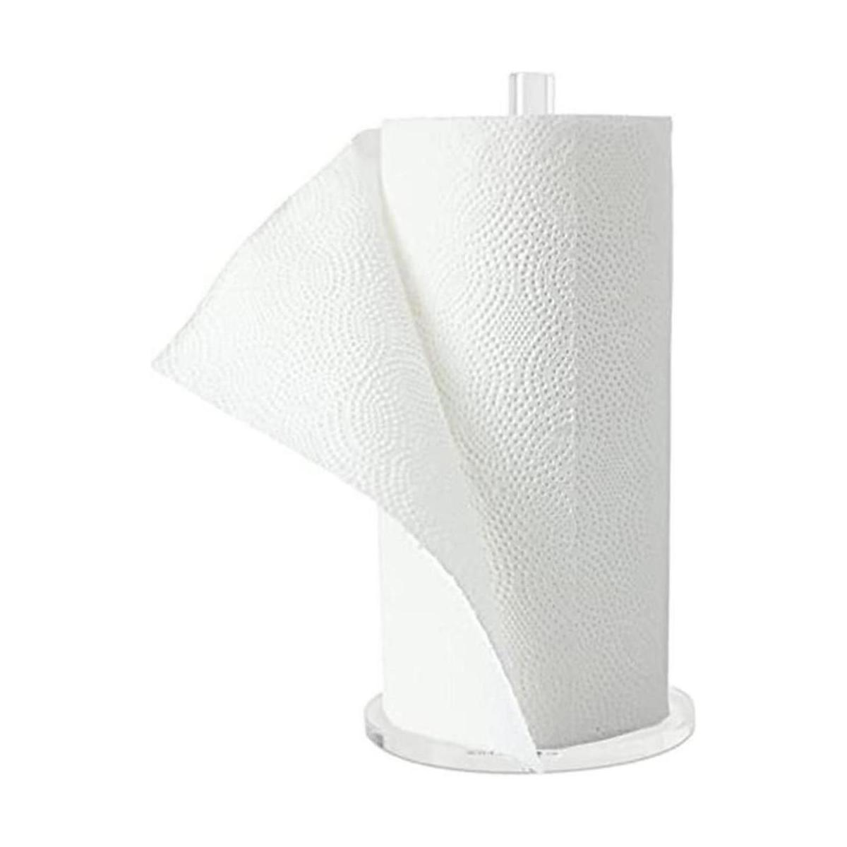 Worhe Soporte de toalla de papel acrílico transparente