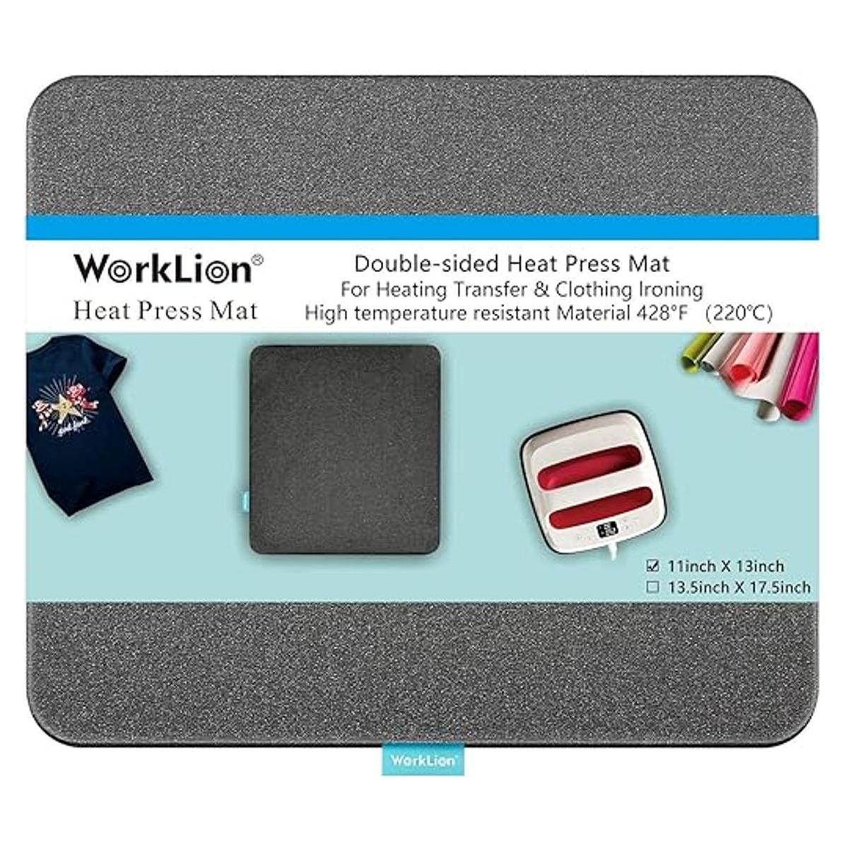 WORKLION Alfombrilla de prensa de calor de 11 x 13