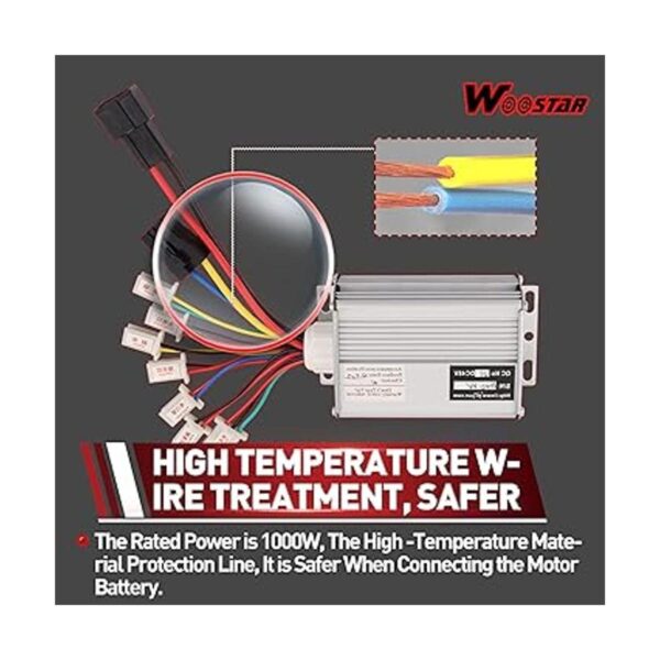 WOOSTAR Controlador de velocidad de motocicleta de 48 V_3