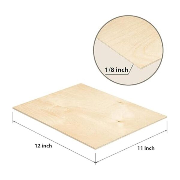 Madera contrachapada de abedul báltico rectangular de 11 x