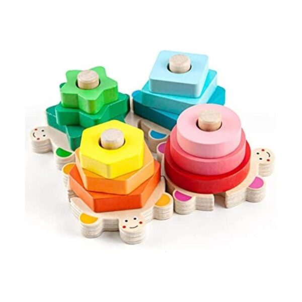 WOOD CITY Juguetes apilables para niños pequeños de 1 a 3_1