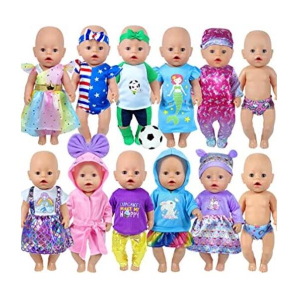 WONDOLL 10 juegos de muñecas de bebé de 16 a 18 pulgadas_1