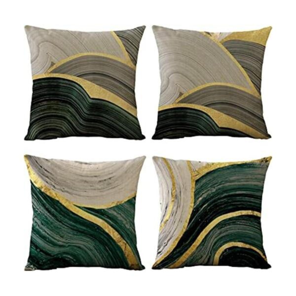 WOMHOPE Juego de 4 fundas decorativas para almohada