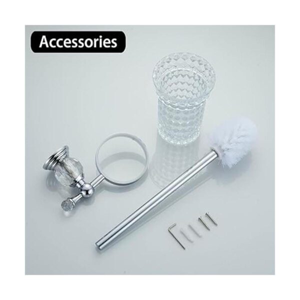 WOLIBEER Soporte para cepillos de inodoro de cristal