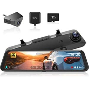 WOLFBOX G850 Cámara de espejo 4K para salpicadero cámara_1