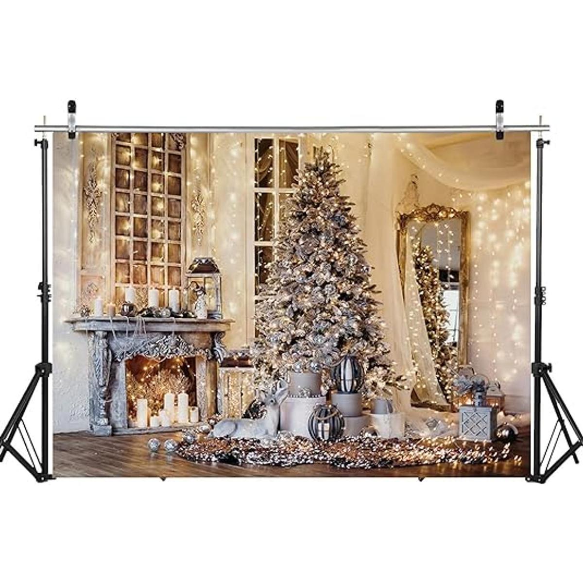 WOLADA Telones de fondo de Navidad de 15 x 10 pies para