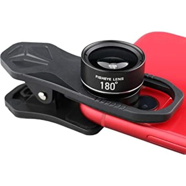 Lente ojo de pez de 180 para iPhone Samsung Pixel