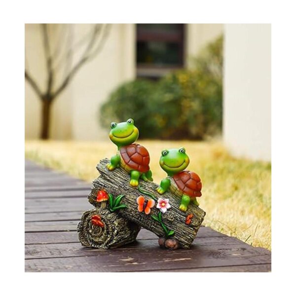 WOGOON Figuras de tortuga de jardín decoraciones al aire_2