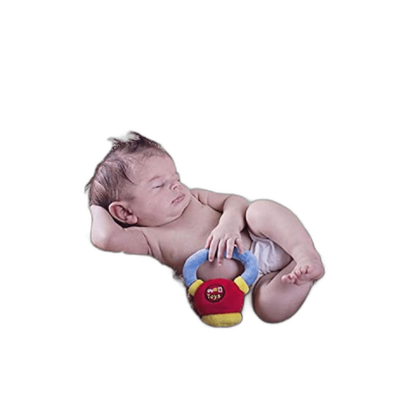 WOD Toys Tetera de peluche para bebé con sonajero