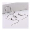 Aretes colgantes de acero inoxidable de estilo mixto con_3