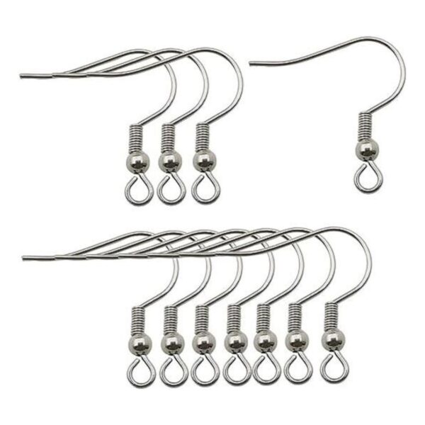 Aretes colgantes de acero inoxidable de estilo mixto con_1
