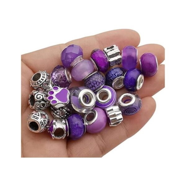 50 cuentas de cristal de imitación de resina morada_1
