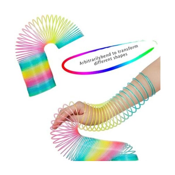 WOBOX Juguete de resorte de arco iris juguete mágico de_2