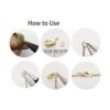 100 anillos divididos de acero inoxidable chapados en oro_5