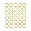 100 anillos divididos de acero inoxidable chapados en oro_1