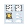 WMdecal Sun and 30pcs White Clouds Pegatinas de pared de_3