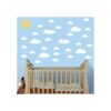 WMdecal Sun and 30pcs White Clouds Pegatinas de pared de_1