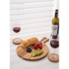 Posavasos de madera para bebidas con soporte juego de 6_6