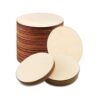 WLIANG 25 círculos de madera de 4 pulgadas círculos de